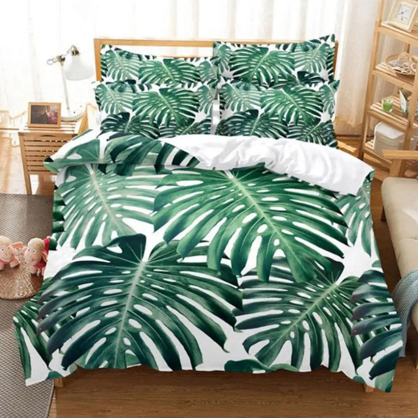 Housse de Couette Feuillage - Nature Luxuriante | Douce-Couette.com