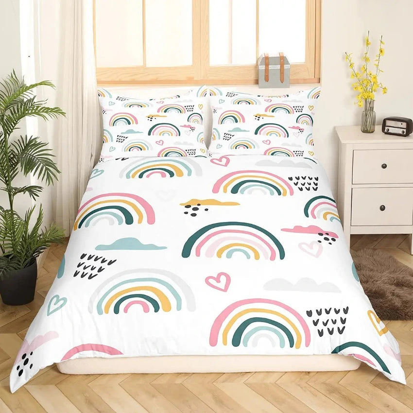 Housse de Couette Arc en Ciel - Évasion Colorée | Douce-Couette.com