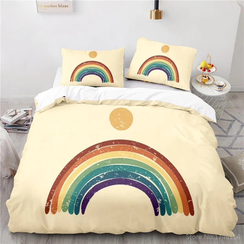 Housse de Couette Arc en Ciel - Camaïeu de Joie | Douce-Couette.com