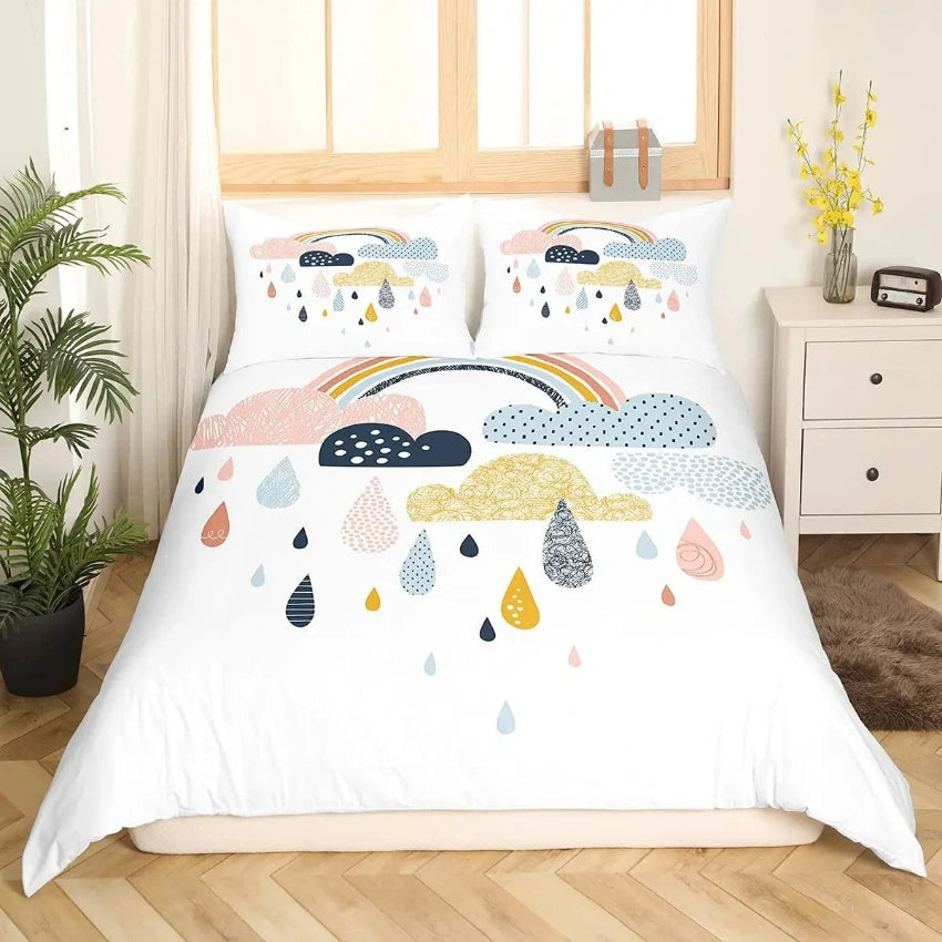 Housse de Couette Arc en Ciel - Illusion Chromatique | Douce-Couette.com