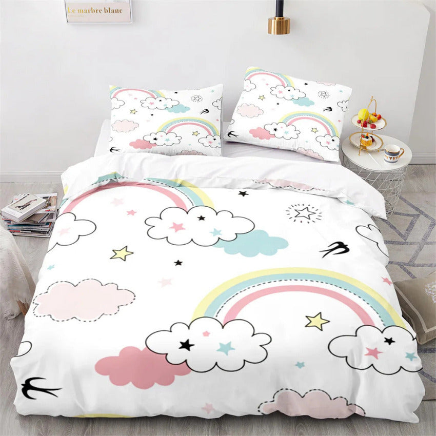 Housse de Couette Arc en Ciel - Reflet Céleste | Douce-Couette.com