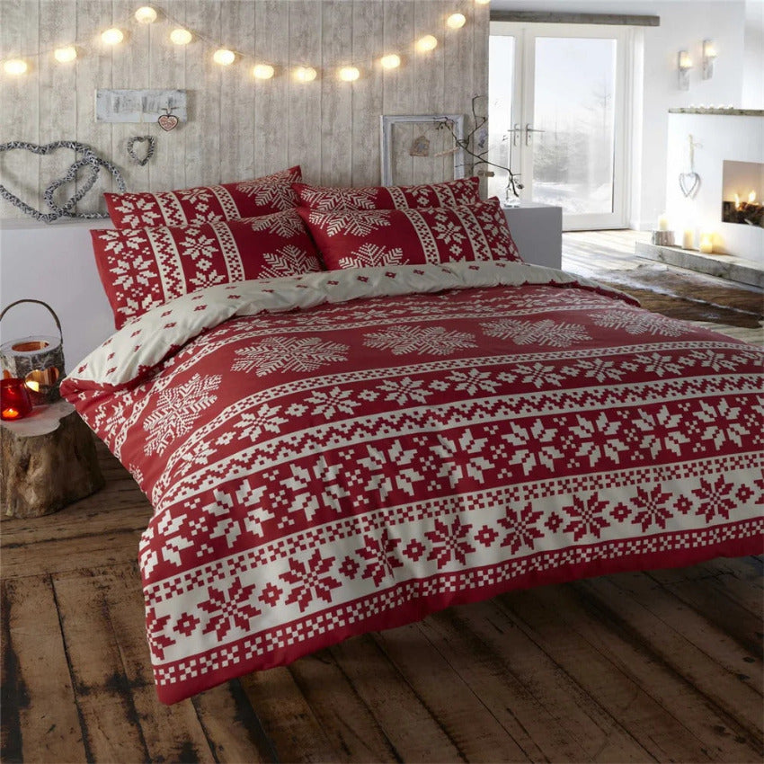 Housse de Couette Chalet Chic - Élégance en Hiver | Douce-Couette.com