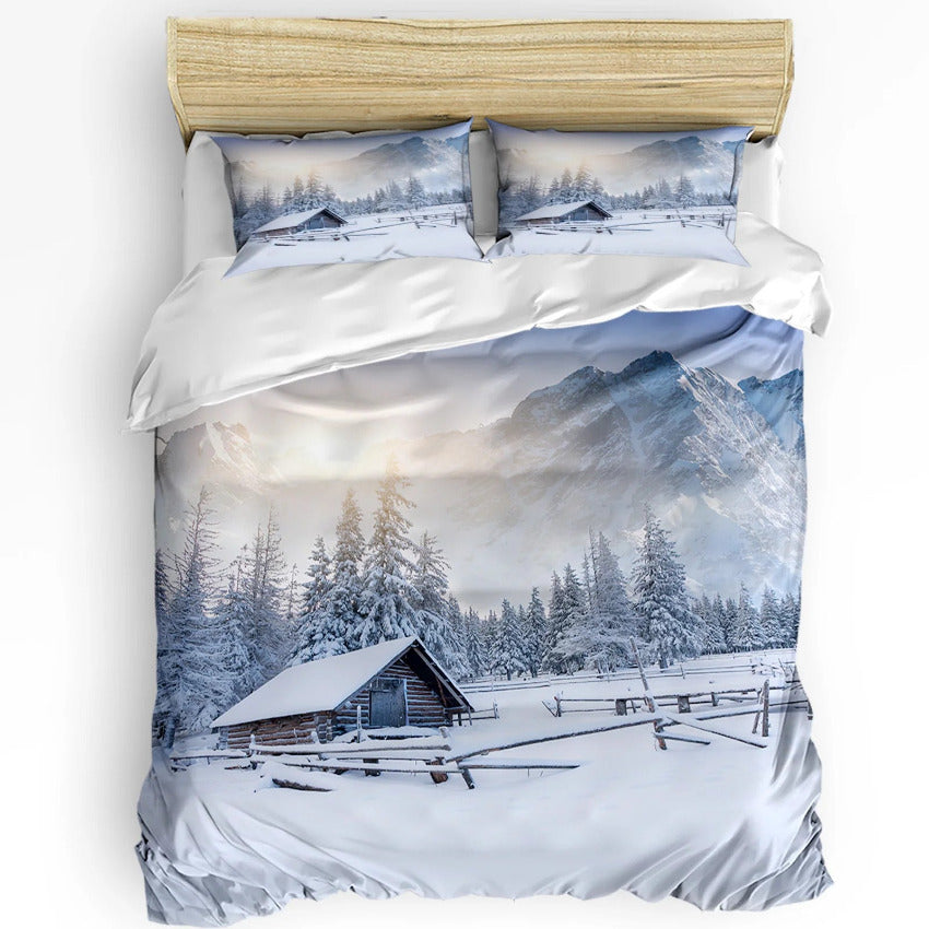 Housse de Couette Chalet Chic - Rêve de Montagne | Douce-Couette.com