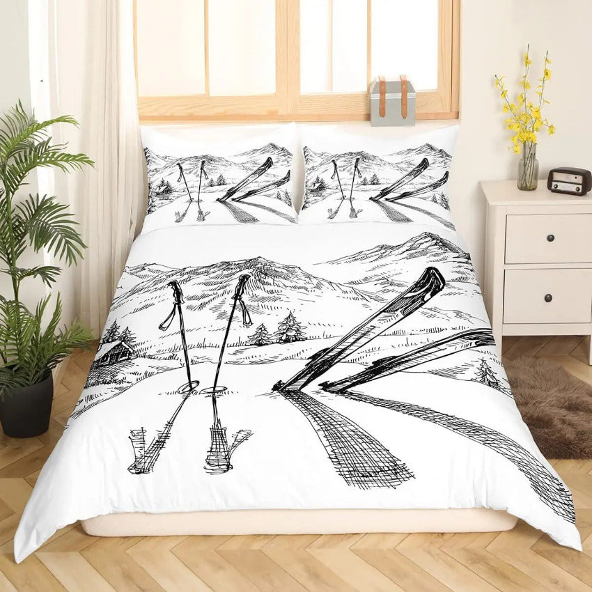 Housse de Couette Chalet Chic - Confort des Sommets | Douce-Couette.com