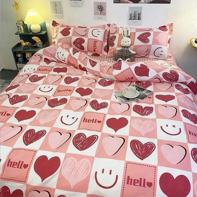 Housse de Couette Coeurs - Hello