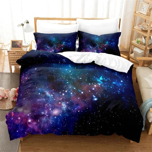 Housse de Couette Espace - Constellation Étoilée | Douce-Couette.com