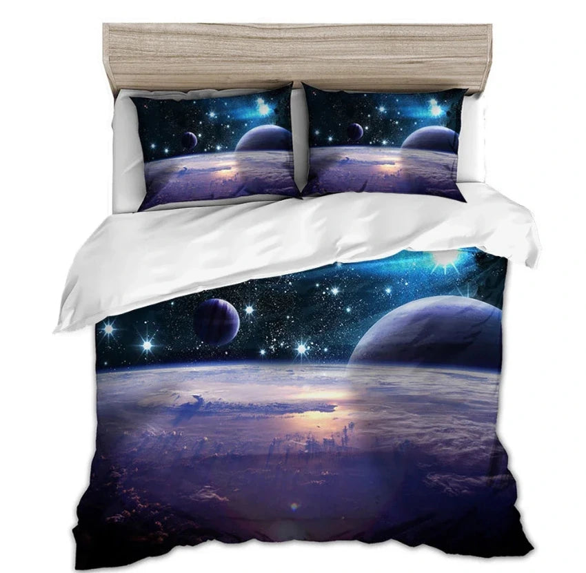 Housse de Couette Espace - Cosmos Élégant | Douce-Couette.com