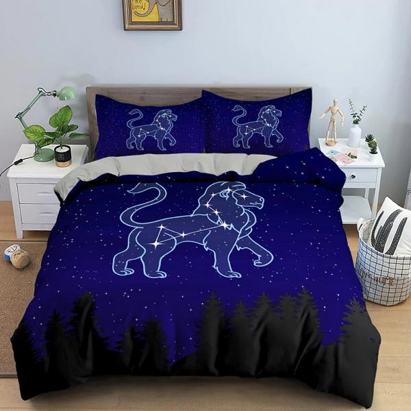 Housse de Couette Étoile - Constellation du Lion| Douce-Couette.com