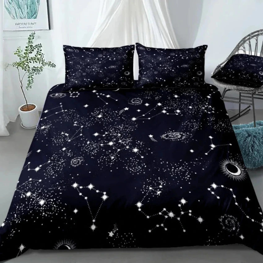 Housse de Couette Étoile - Firmament Étincelant | Douce-Couette.com