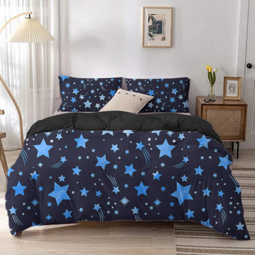 Housse de Couette Étoile Bleue | Douce-Couette.com