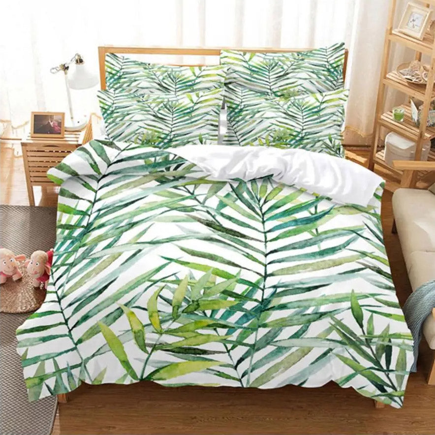 Housse de Couette Feuillage - Havre de Verdure | Douce-Couette.com