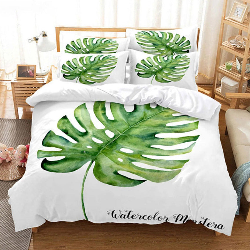 Housse de Couette Feuillage - Feuille de Sagesse | Douce-Couette.com