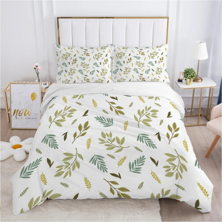 Housse de Couette Feuillage - Reflet Végétal | Douce-Couette.com