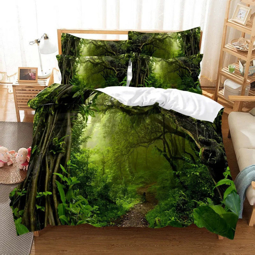 Housse de Couette Foret - Murmures des Arbres | Douce-Couette.com