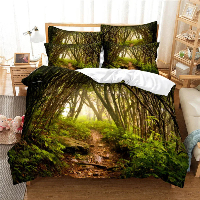 Housse de Couette Foret - Refuge des Arbres | Douce-Couette.com