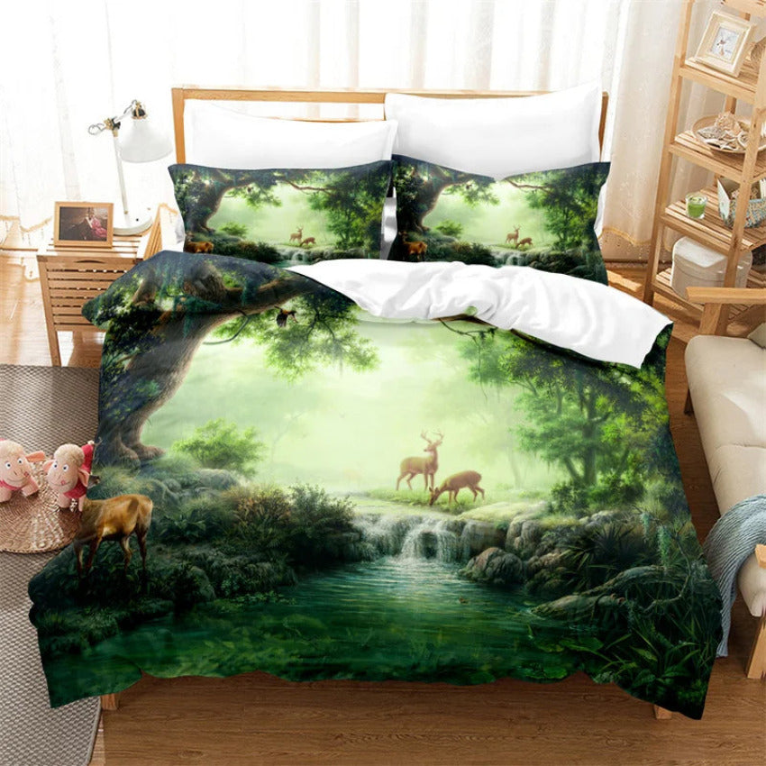 Housse de Couette Foret - Rêve Forestier | Douce-Couette.com