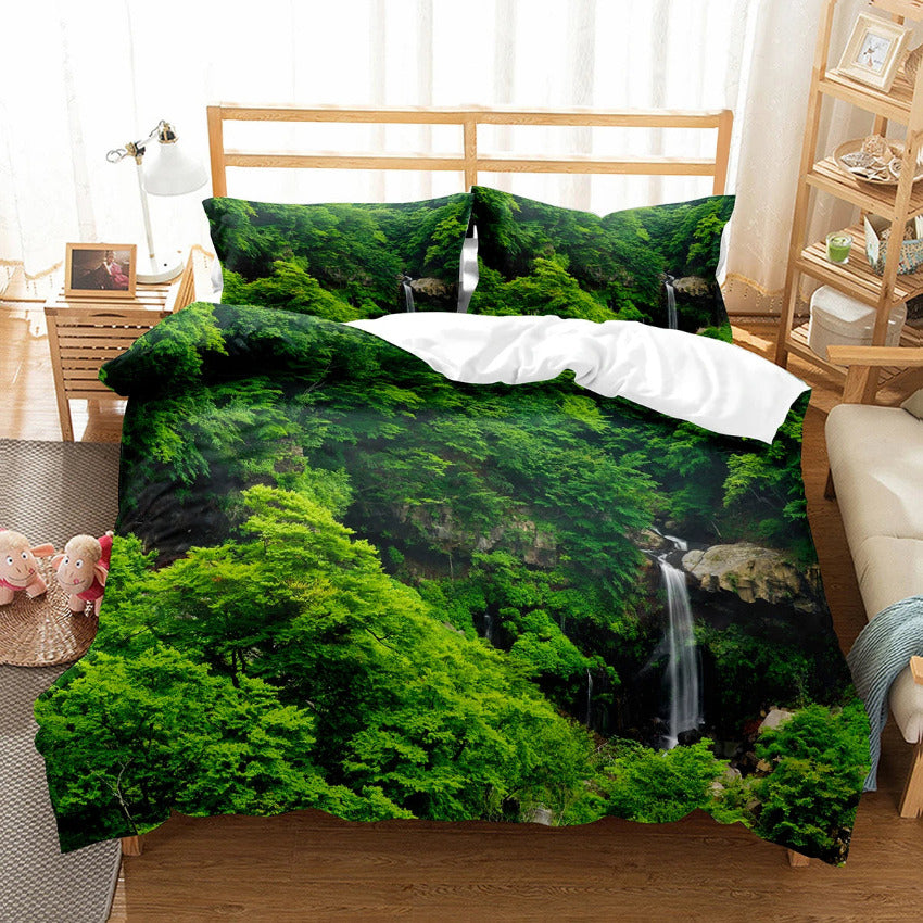 Housse de Couette Foret - Canopée Tranquille | Douce-Couette.com