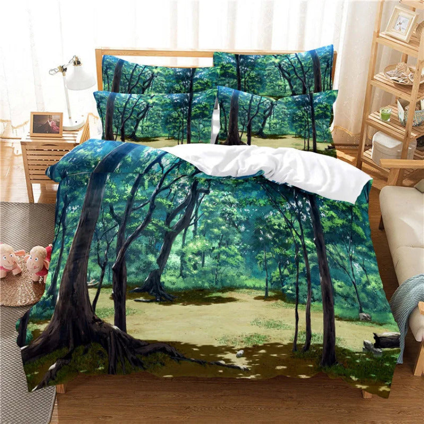 Housse de Couette Foret - Sérénité Verte | Douce-Couette.com