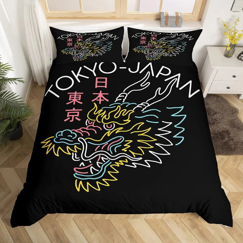 Housse de Couette Japon - Rêve Tokyo | Douce-Couette.com