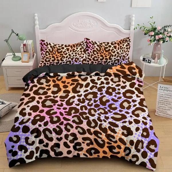 Housse de Couette Léopard - Éclats Sauvages | Douce-Couette.com