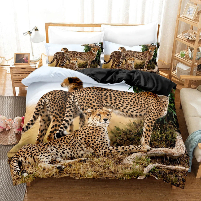 Housse de Couette Léopard - Rêve de Savane | Douce-Couette.com