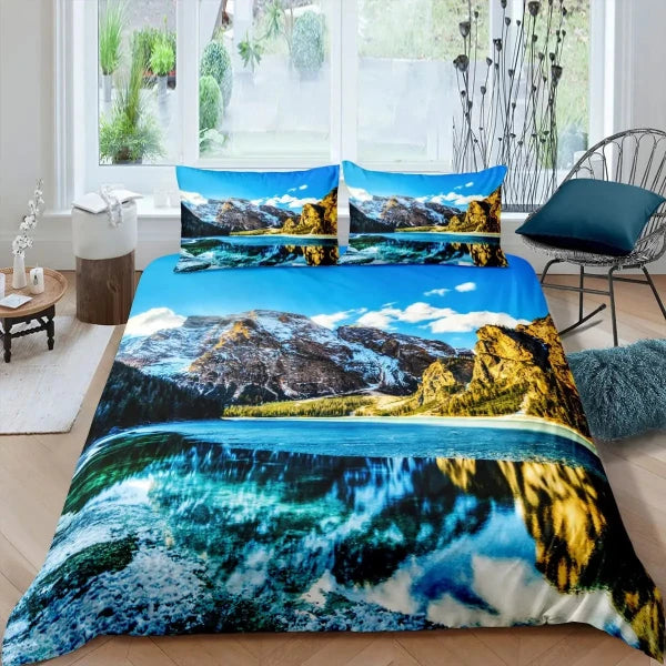 Housse de Couette Montagne - Évasion Montagnarde | Douce-Couette.com