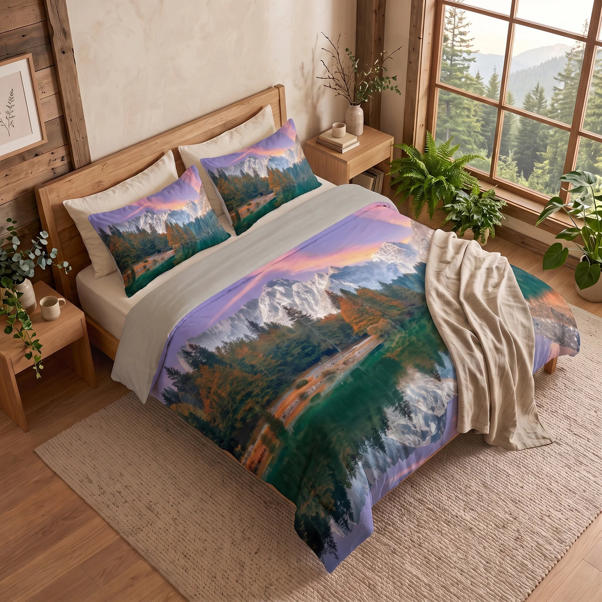 Housse de Couette Montagne - Éclat des Cimes | Douce-Couette.com