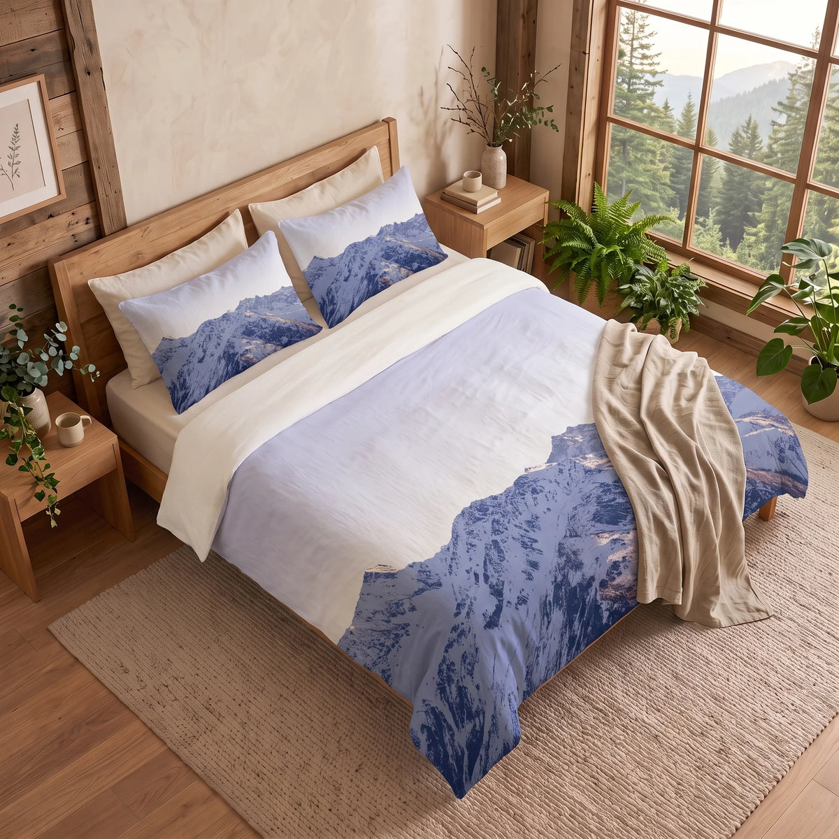 Housse de Couette Montagne - Horizons Glacés | Douce-Couette.com