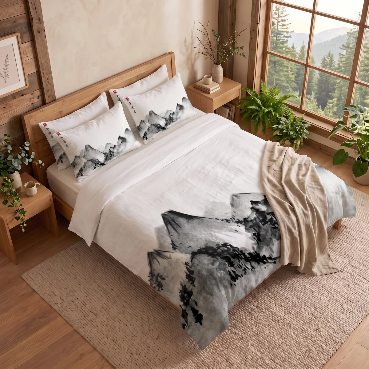 Housse de Couette Montagne - Sommet Énchanté | Douce-Couette.com