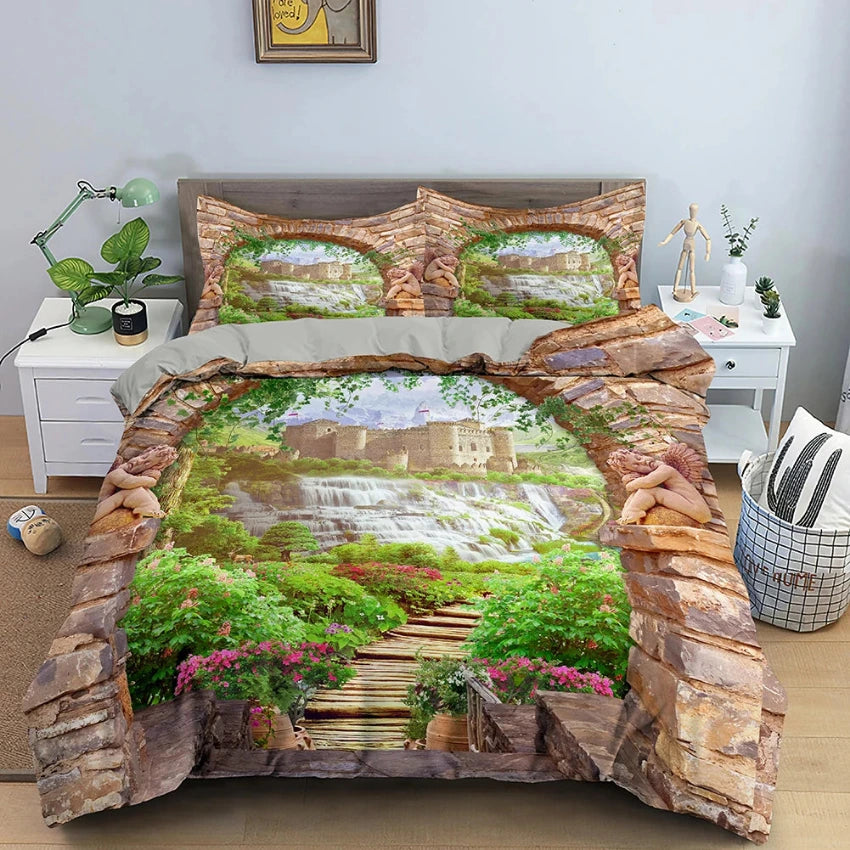 Housse de Couette Nature - Jardin de Tranquillité | Douce-Couette.com
