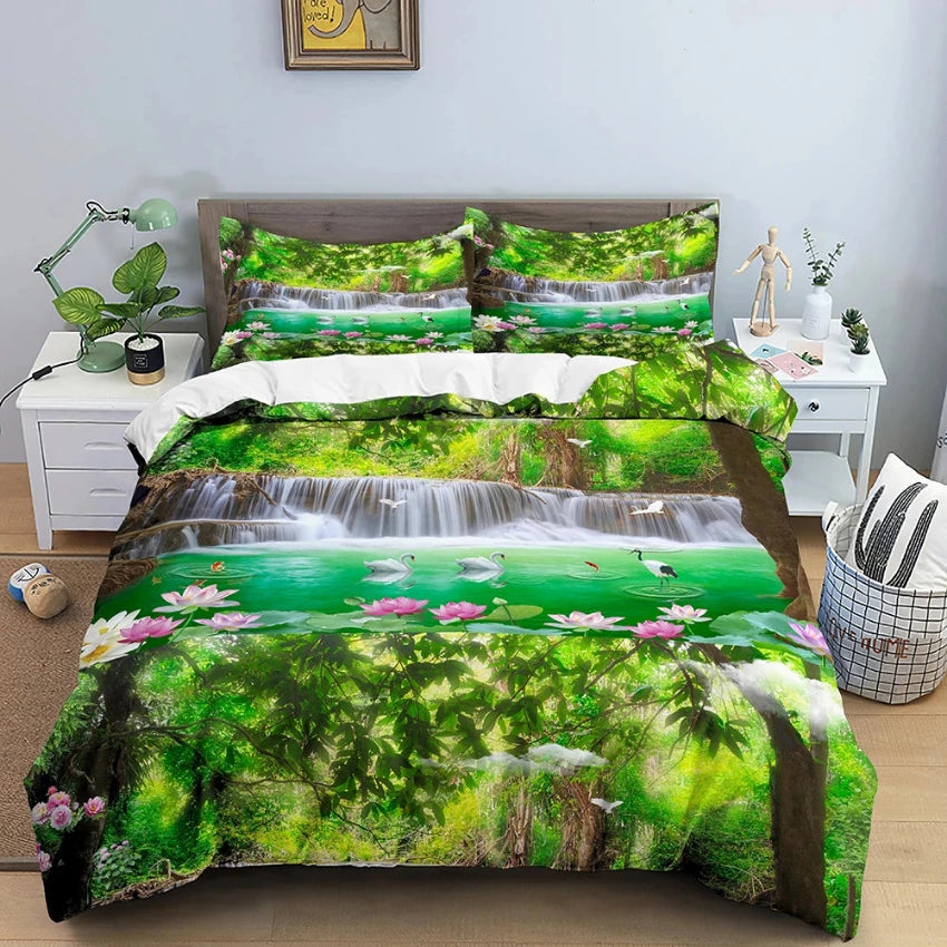 Housse de Couette Nature - Douceur Verte | Douce-Couette.com