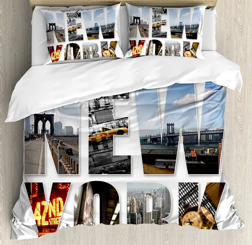 Housse de Couette New York - Merveilles Urbaines | Douce-Couette.com