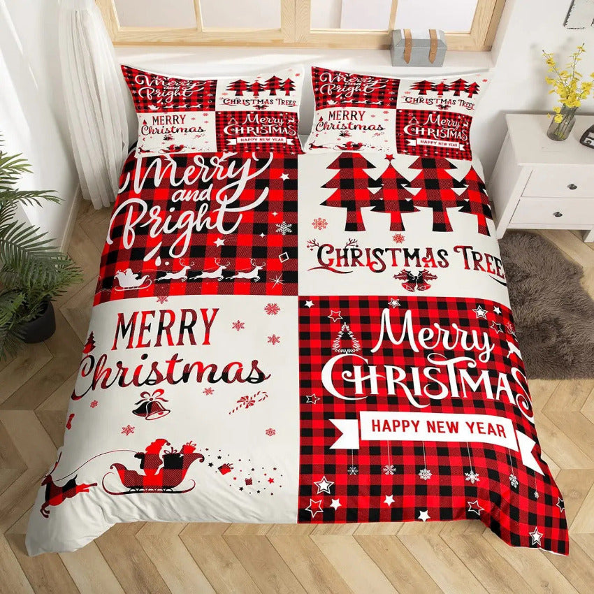 Housse de Couette de Noel - Noël en Montagne | Douce-Couette.com