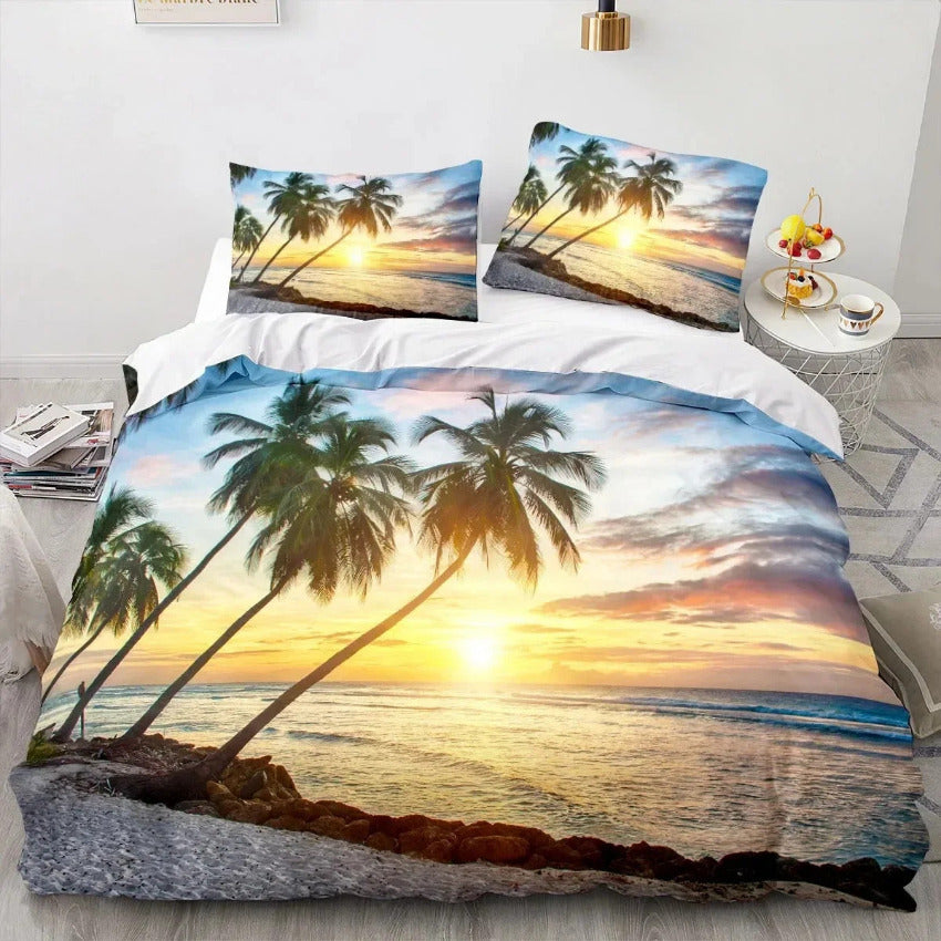 Housse de Couette Harmonie du Palmier | Douce-Couette.com