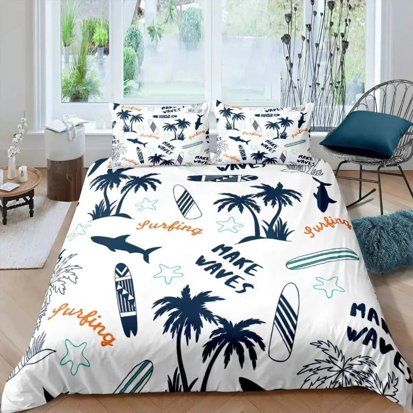 Housse de Couette Surf - Surf Zen | Douce-Couette.com