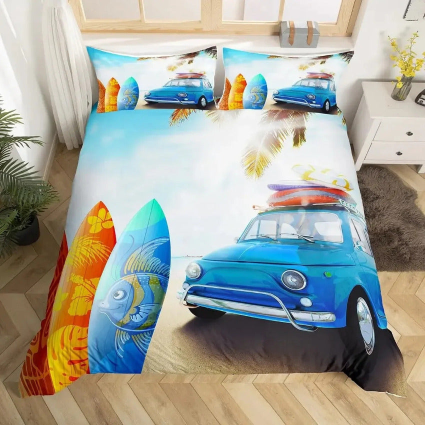 Housse de Couette Surf - Surf & Évasion | Douce-Couette.com