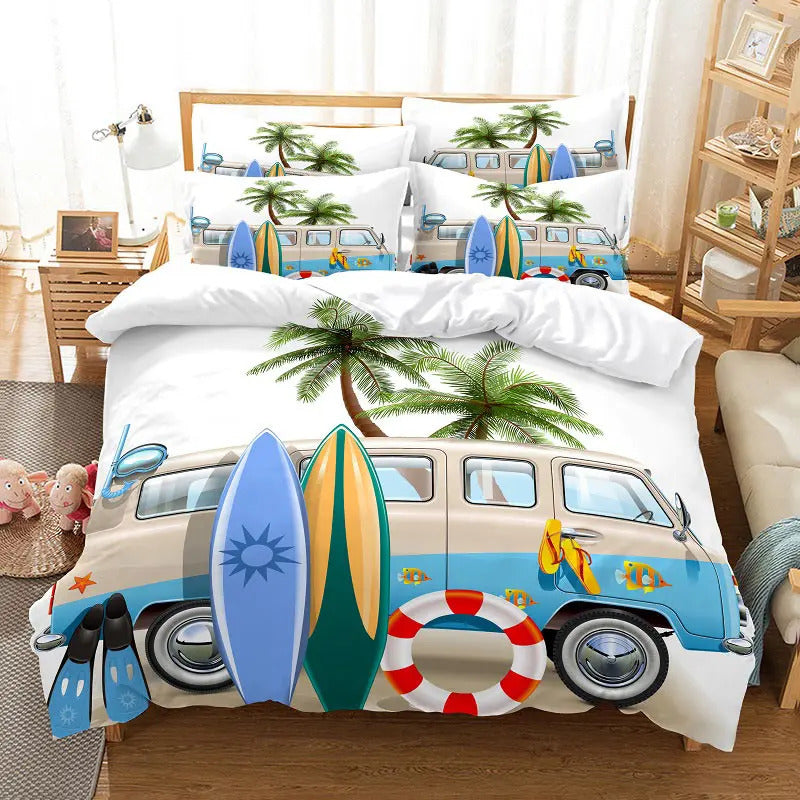 Housse de Couette Surf - Van Life | Douce-Couette.com