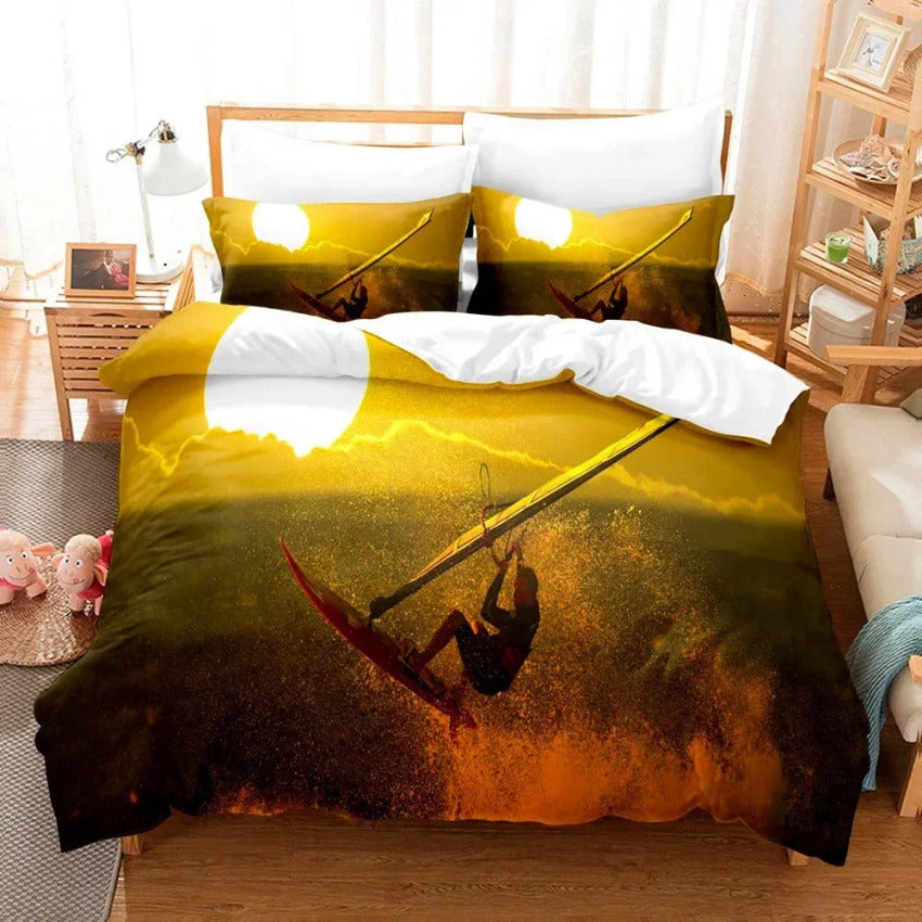 Housse de Couette Surf - Vague du Matin | Douce-Couette.com