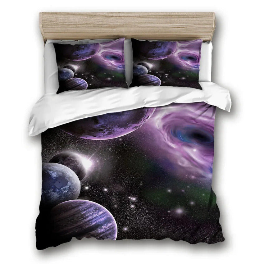 Housse de Couette Espace - Galaxie Étoilée | Douce-Couette.com