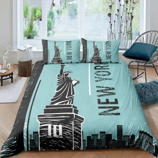 Housse de Couette New York - Rêve de Liberté | Douce-Couette.com