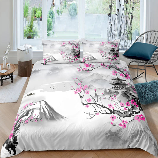 Housse de Couette Japon - Mont Fuji Mystique | Douce-Couette.com