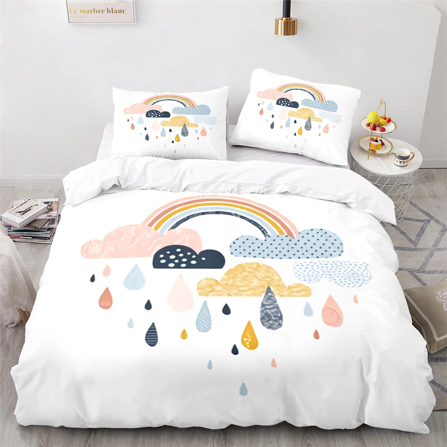 Housse de Couette Arc en Ciel - Pluvieux | Douce-Couette.com