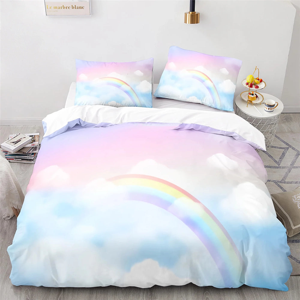 Housse de Couette Arc en Ciel - Nuageux | Douce-Couette.com