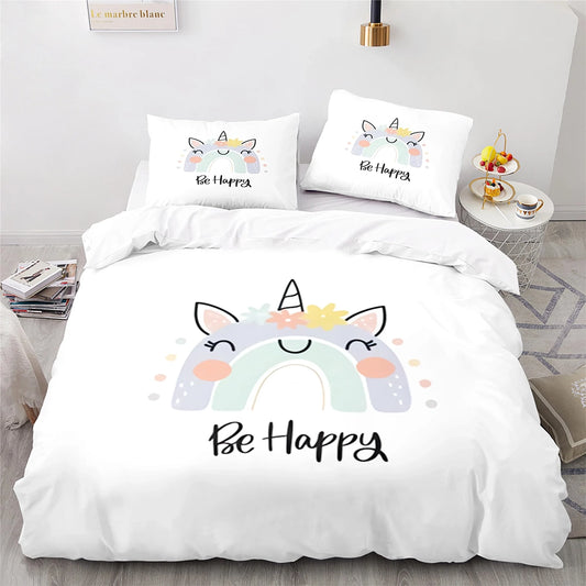 Housse de Couette Arc en Ciel - Happy | Douce-Couette.com