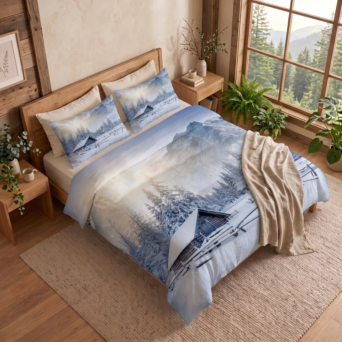 Housse de Couette Chalet Chic - Rêve de Montagne | Douce-Couette.com