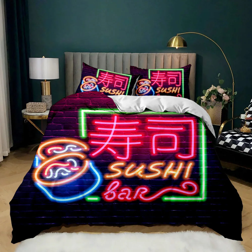 Housse de Couette Japon - Sushi Bar | Douce-Couette.com