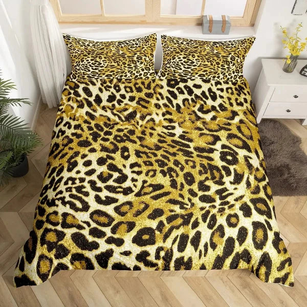 Housse de Couette Léopard - Jungle Précieuse | Douce-Couette.com