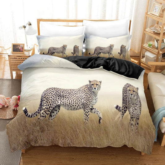 Housse de Couette Léopard - Léopard Sauvage | Douce-Couette.com
