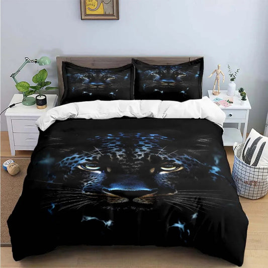 Housse de Couette Léopard - Nuit Fauve | Douce-Couette.com