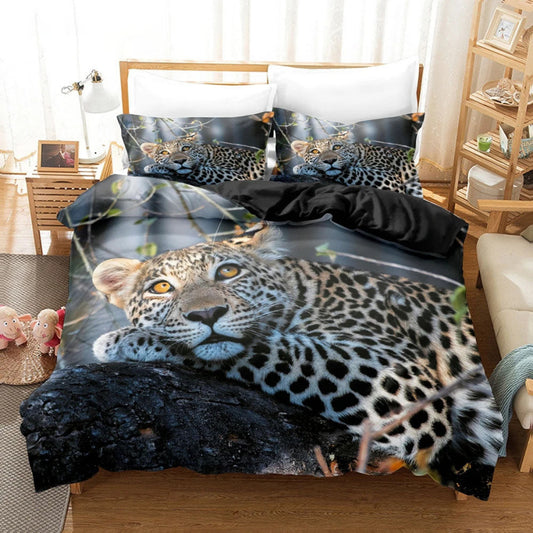Housse de Couette Léopard - Fauve Élégant | Douce-Couette.com